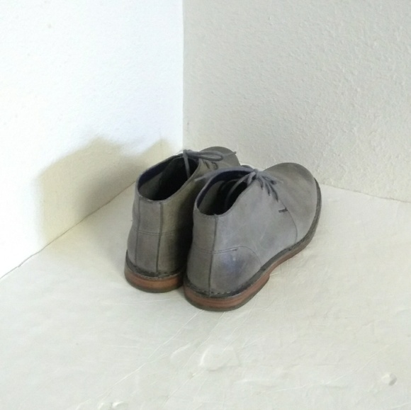 Cole Haan Glenn Gray Leather Ankle Boots. - Picture 7 of 8